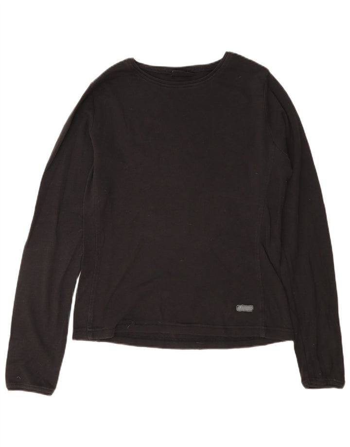 Champion Mujer Top Manga Larga UK 46 Grande Gris Algodón