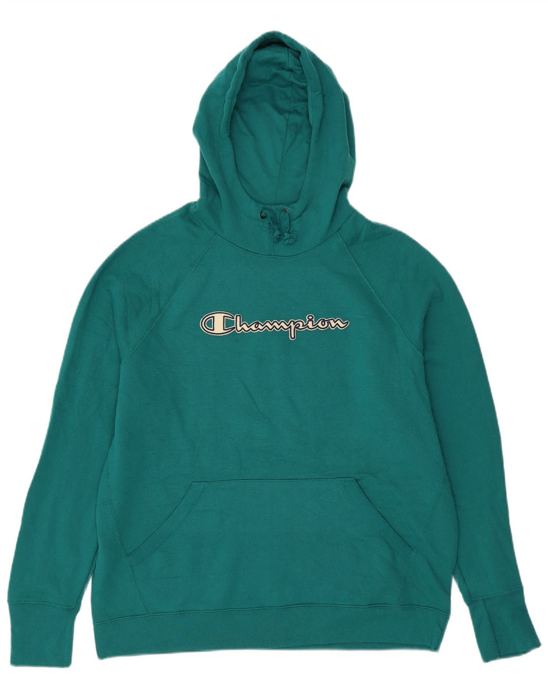 CHAMPION Jersey con capucha gráfico extragrande para mujer UK 18 XL Algodón verde