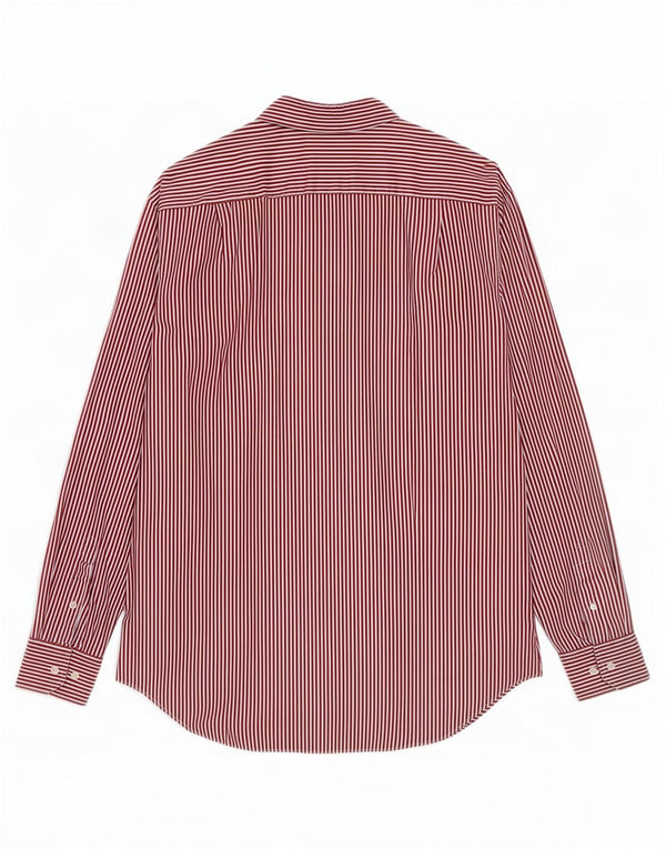 Marks & Spencer Camisa de corte regular para hombre Talla 42 16 1/2 Grande Raya roja