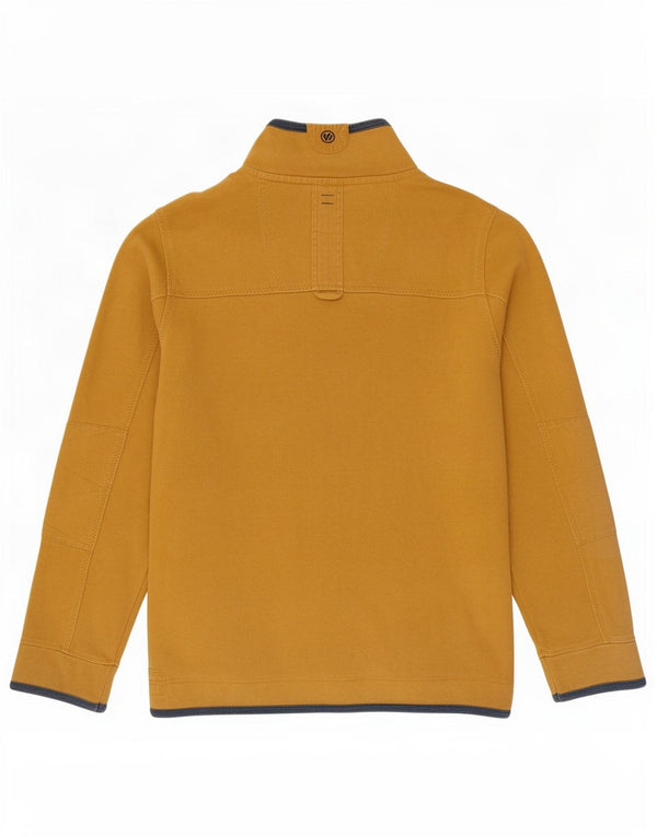 Fat Face The Airlie - Sudadera con cuello y cremallera para hombre, talla 2XL, algodón amarillo