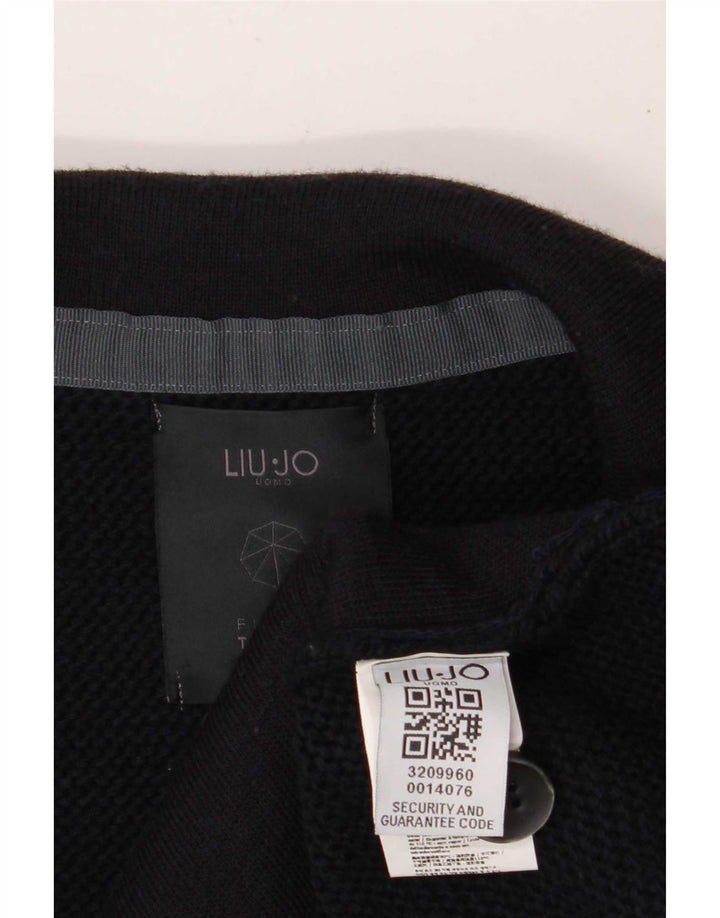 Liu Jo Chaqueta tipo blazer de 3 botones para hombre UK 36 Small Azul marino Acrílico