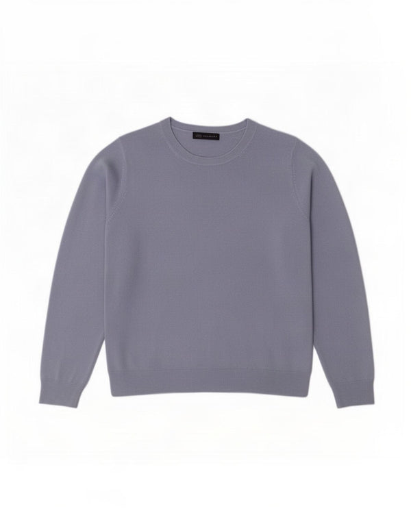 Marks & Spencer Suéter tipo jersey con cuello barco para mujer UK 46 Grande Acrílico azul