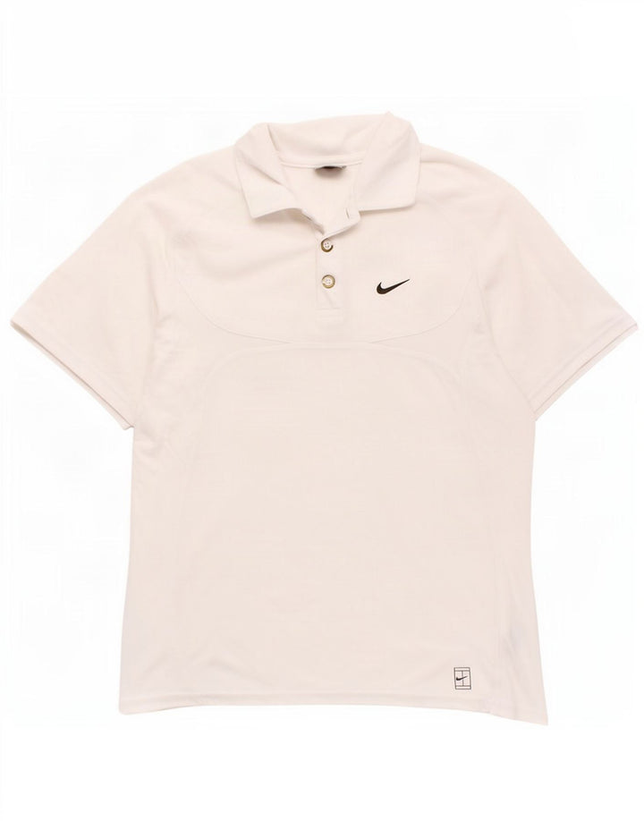 Nike Polo para niño 10-11 años Mediano Blanco Algodón