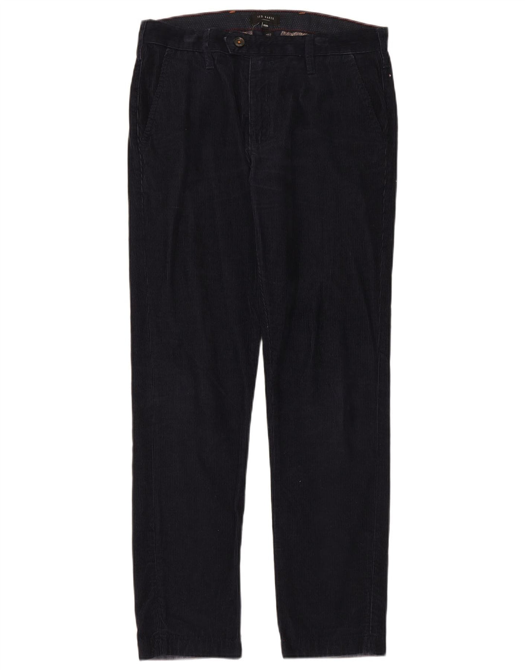 Pantalones de pana ajustados para mujer de Ted Baker W32 L31 Azul marino