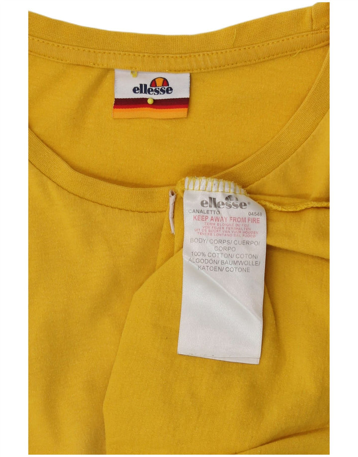 Camiseta Ellesse Hombre Top Medium Amarillo Algodón
