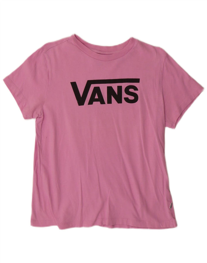 VANS Camiseta gráfica para niña 12-13 años Grande Rosa