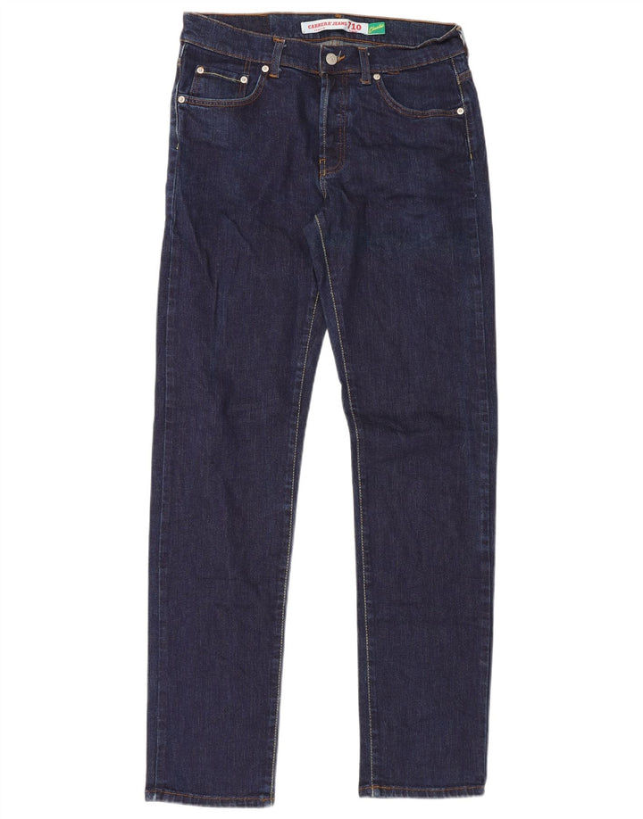 Carrera Jeans rectos regulares para hombre IT 48 Medium W32 L34 Azul marino Algodón