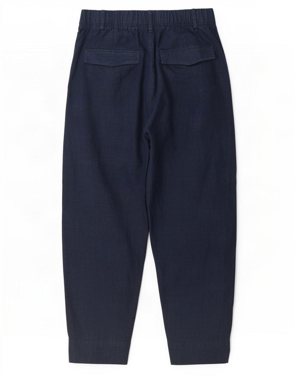 Marks & Spencer Pantalones chinos de cintura alta para mujer UK 10 Small W27 L25 Navy B