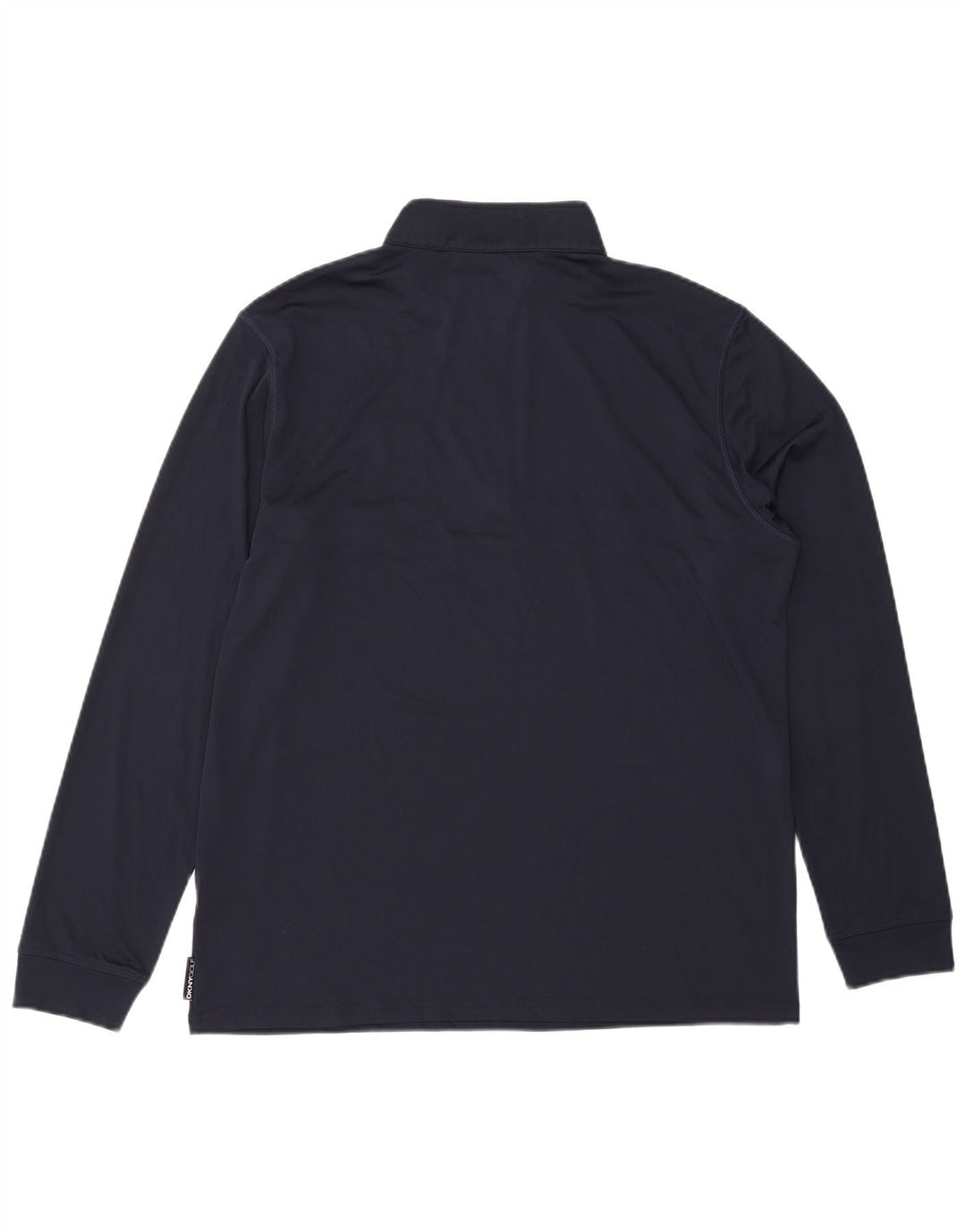 Dkny Hombre Cremallera Cuello Jersey Chándal Top XL Azul Marino Colorblock