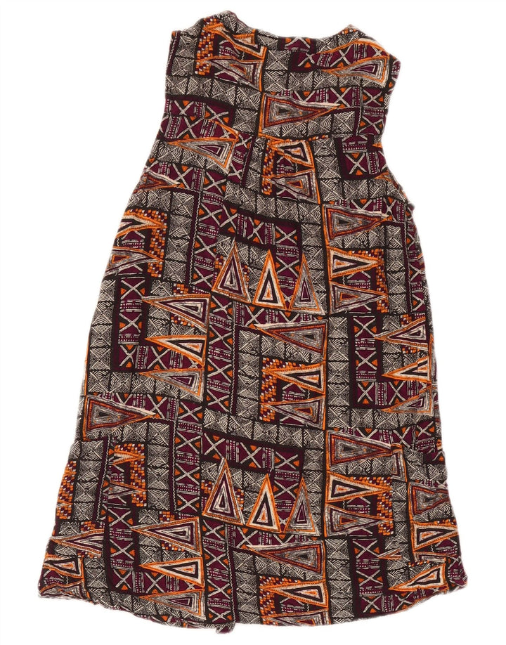 Vestido recto sin mangas para mujer de Fat Face UK 8 Small Multicolor Geométrico