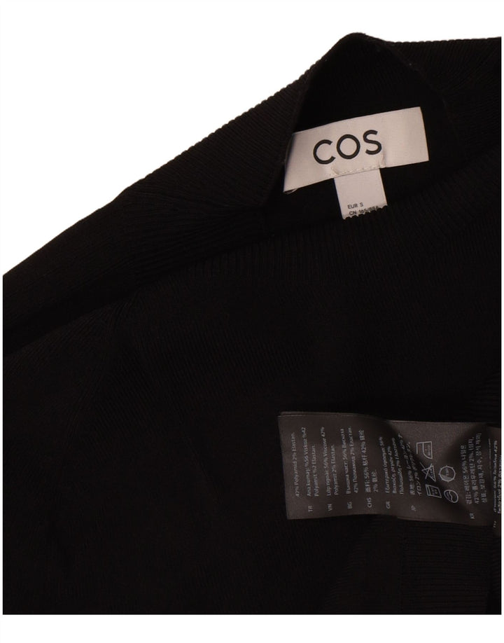 Cos - Jersey para mujer con cuello de tortuga, talla S, color negro, poliamida