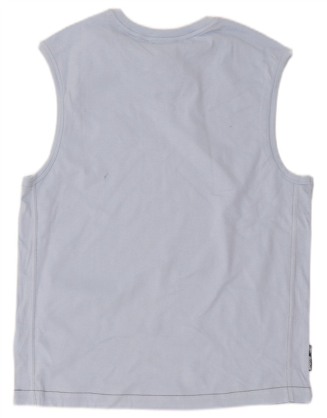 Reebok Hombre Chaleco Top Algodón Azul Medio