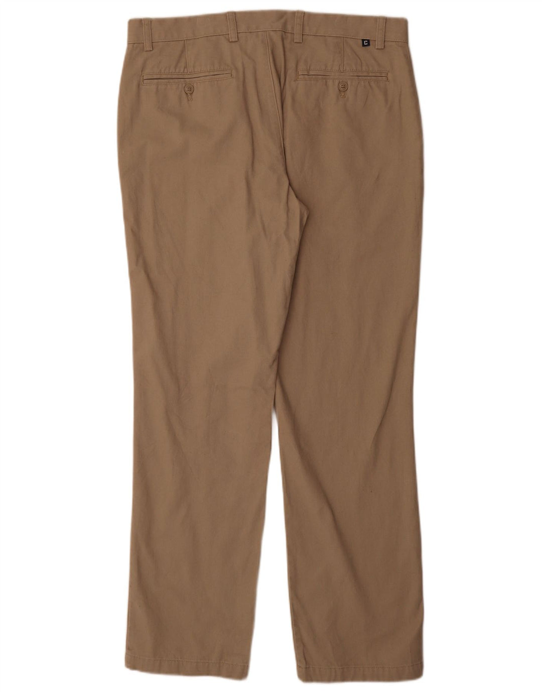 CHAPS Pantalón chino recto para hombre W36 L34 Algodón beige