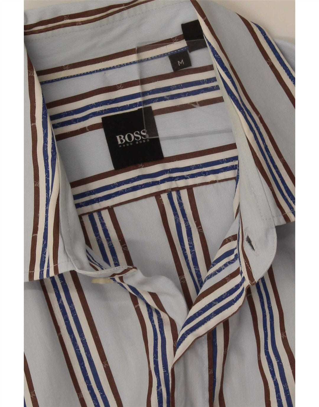 Camisa Hugo Boss Hombre Rayas Azul Medio