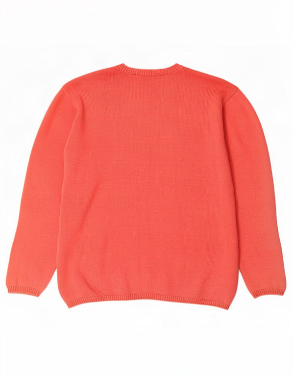 Marks & Spencer Suéter St. Michael con Cuello Redondo para Mujer UK 44 Grande Rojo