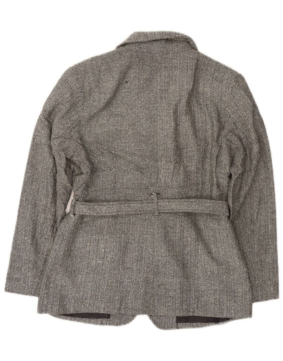 Fishbone Abrigo para mujer Reino Unido 14 Grande Negro Espiga Acrílico