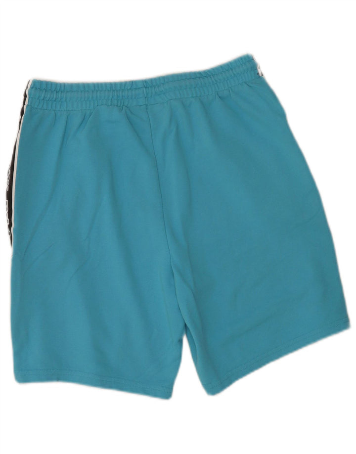 Kappa Hombre Pantalones cortos deportivos con estampado de algodón color block en azul medio