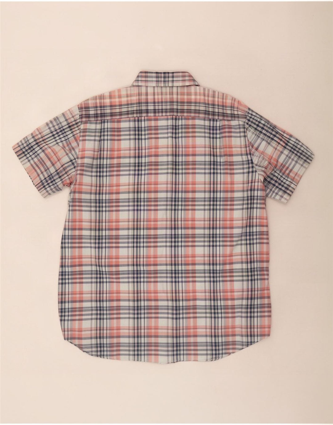 Nautica Camisa De Manga Corta Para Hombre De Algodón Con Cuadros Multicolores Grandes