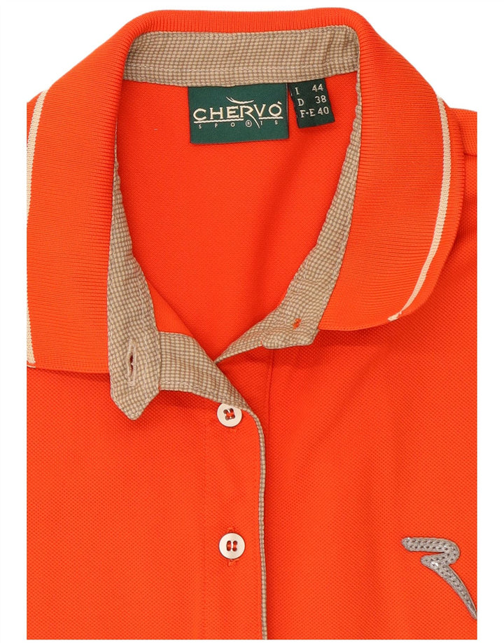 Chervo Vestido Polo Mujer IT 44 Naranja Mediano