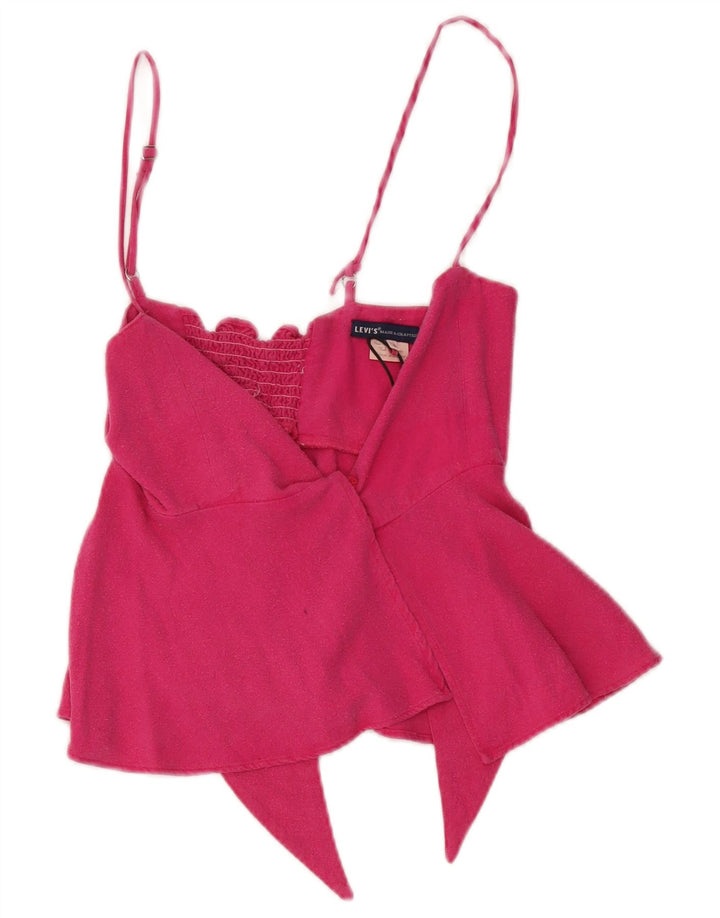 Levi's Top corto de tirantes para mujer US 1 XS Rosa