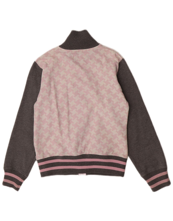 Sergio Tacchini Chaqueta superior de chándal para mujer Reino Unido 44 Gris medio Pata de gallo