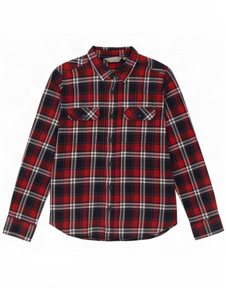 Camisa de franela para hombre de Mountain Warehouse Algodón a cuadros rojo mediano
