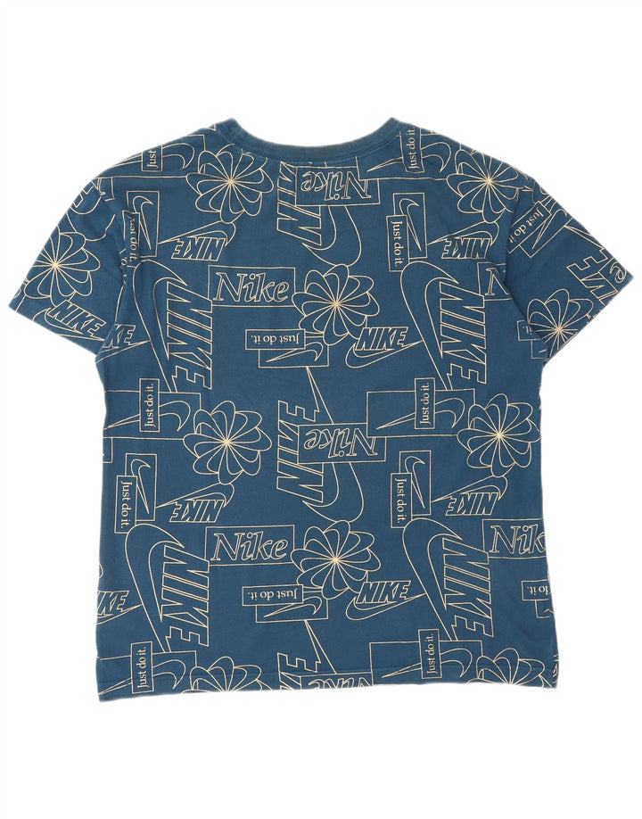Nike - Camiseta gráfica para hombre, talla pequeña, algodón azul marino