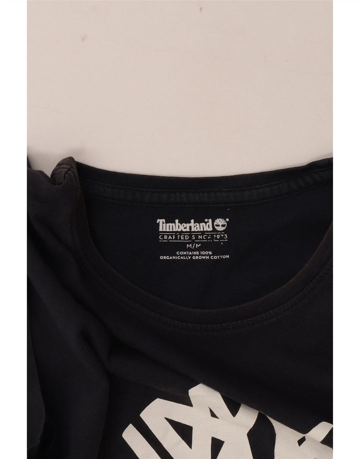 Timberland Camiseta gráfica para hombre Top Medium Azul marino Algodón