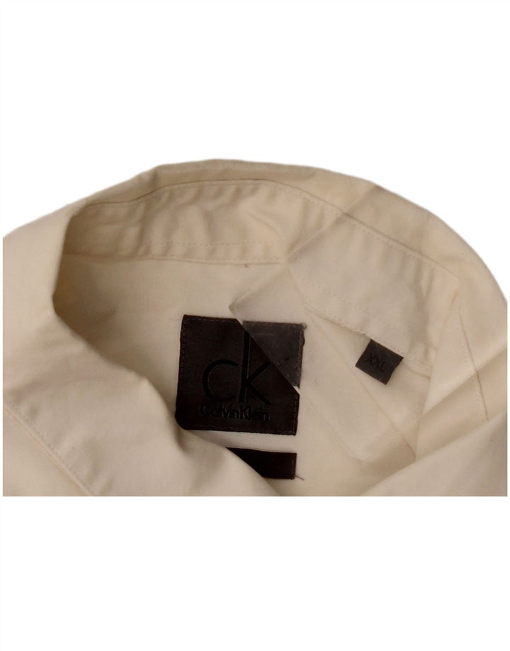 Camisa Calvin Klein para hombre 2XL Blanco roto