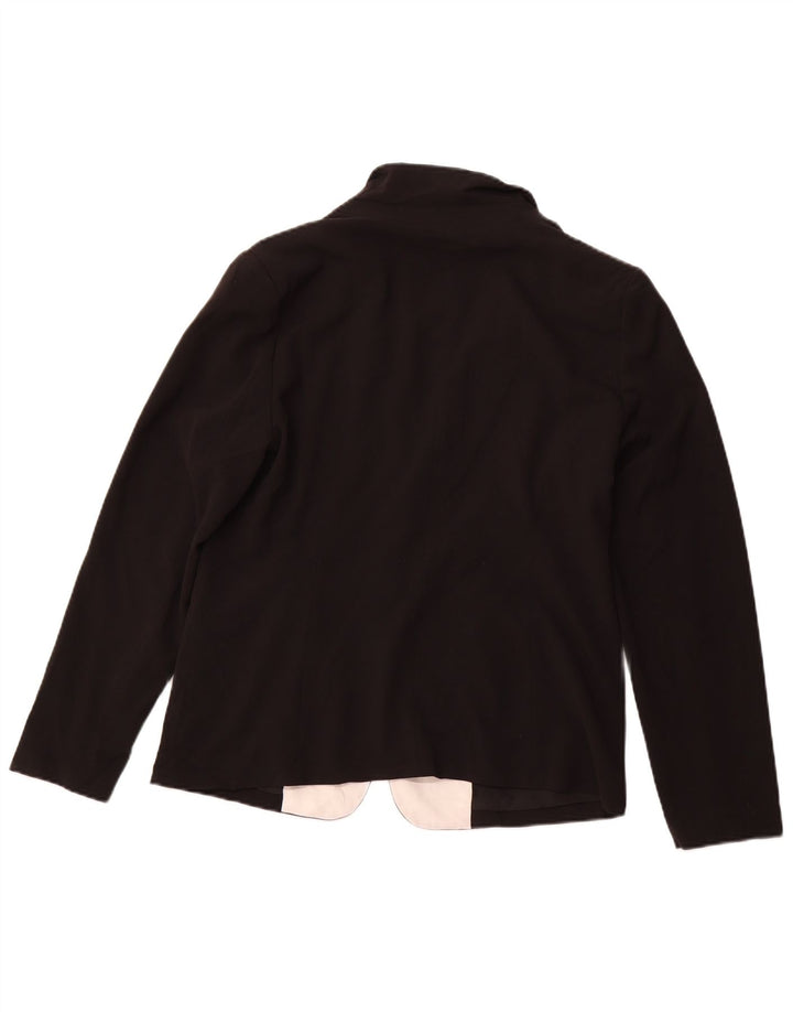 MOSSIMO Chaqueta tipo blazer de 1 botón para mujer UK 46 Grande Color negro