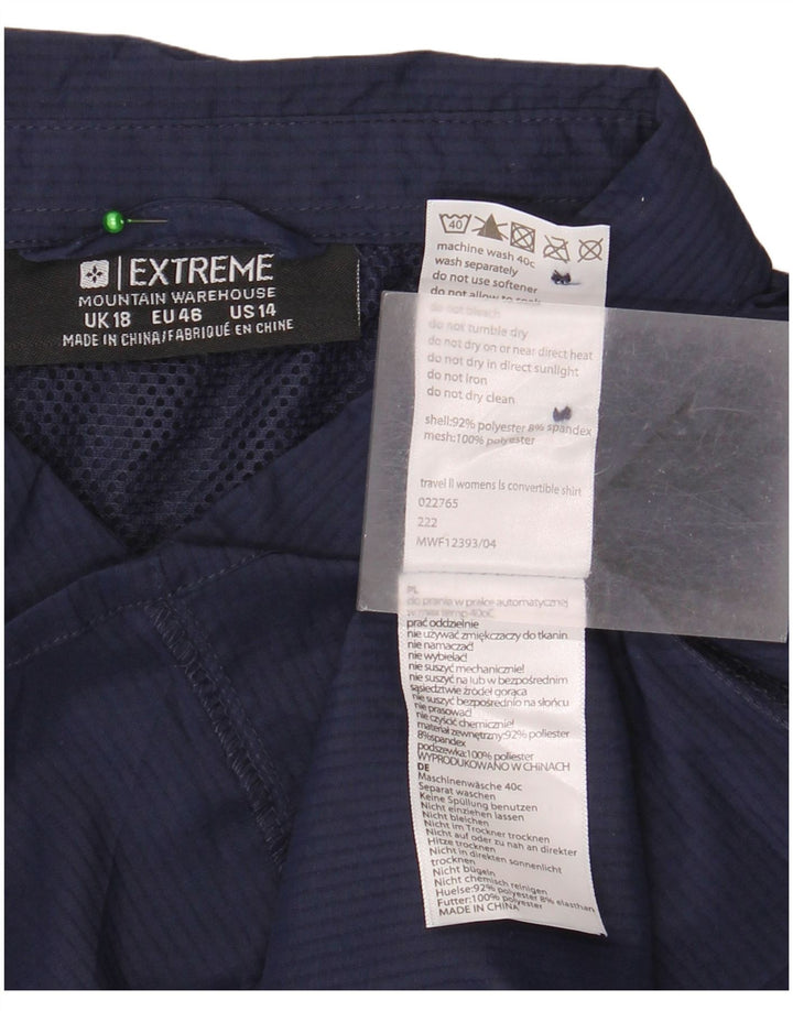 Camisa para mujer Mountain Warehouse ES 40 XL Poliéster azul marino