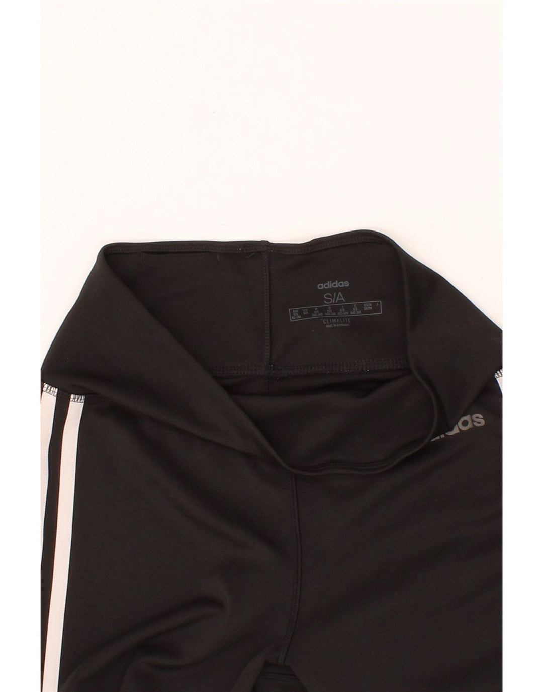 ADIDAS Womens Climalite Leggings UK 8/10 Small  Black Polyester Vintage Adidas and Second-Hand Adidas from Messina Hembry 