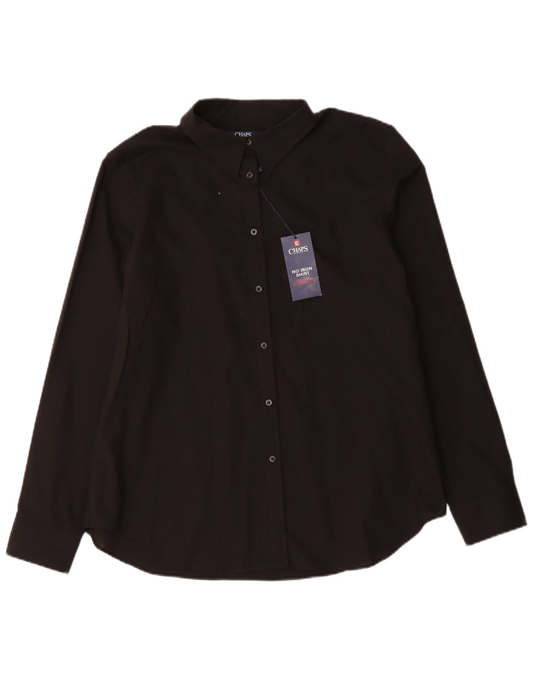 CHAPS Camisa ajustada de fácil cuidado para mujer UK 40 XL Algodón negro