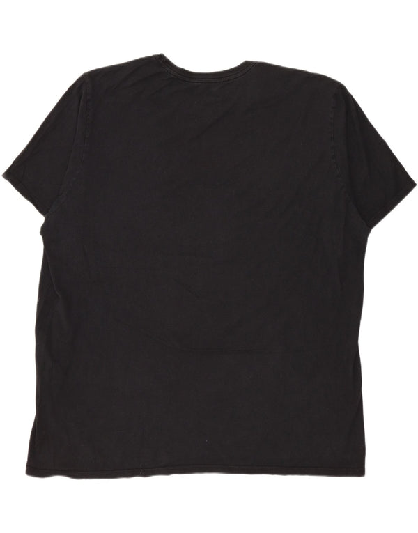 NIKE Camiseta de corte atlético para hombre, talla 2XL, color negro