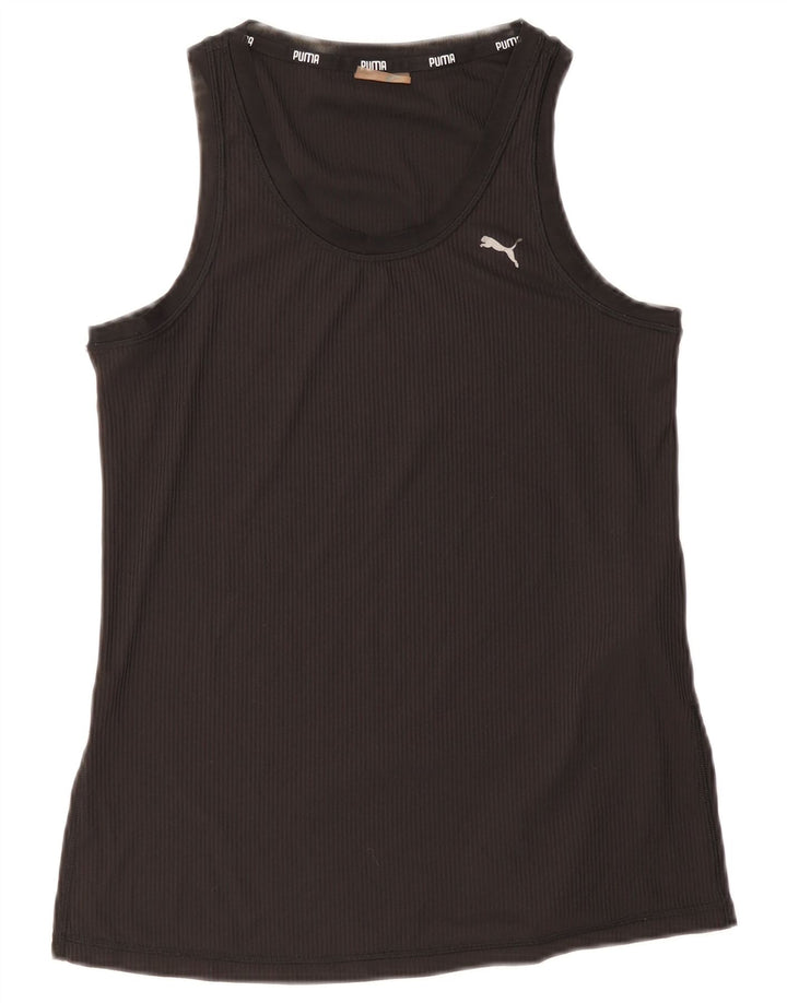 Nike - Camiseta sin mangas para mujer, talla 8, talla pequeña, poliéster negro