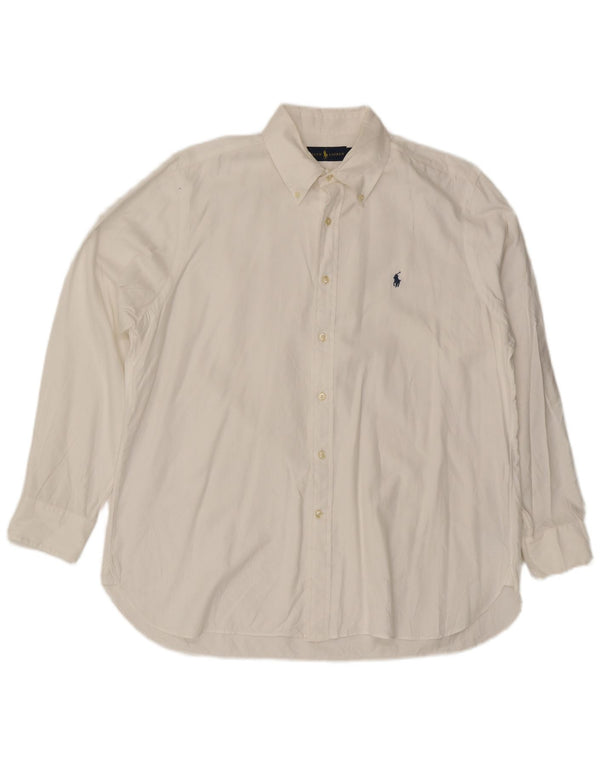 Polo Ralph Lauren Camisa para hombre Talla 17 XL Algodón blanco