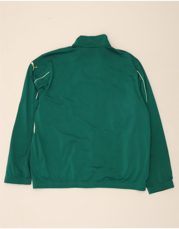 PUMA Mens Tracksuit Top Jacket 2XL Green Colourblock Vintage Puma and Second-Hand Puma from Messina Hembry 