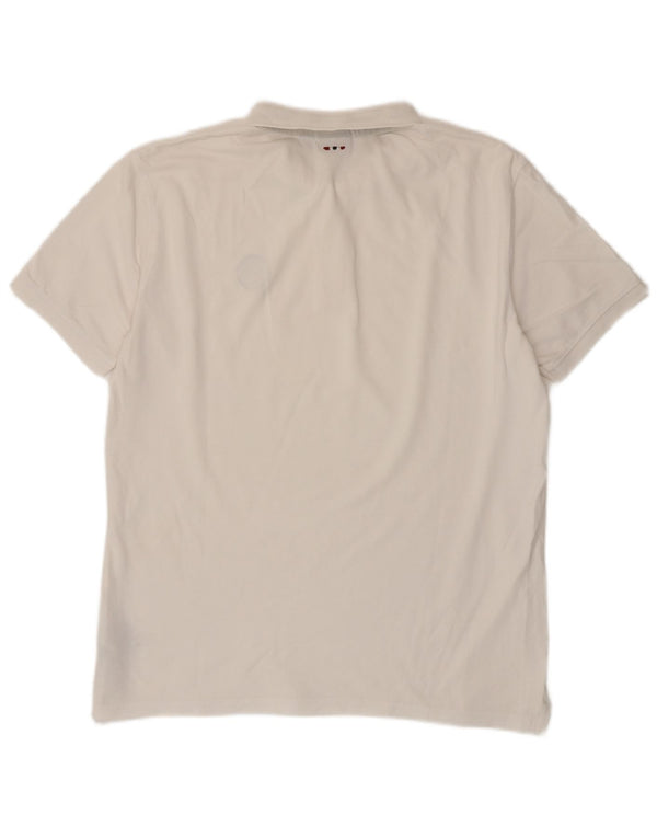 NAPAPIJRI Polo Geographic Hombre XL Blanco Algodón