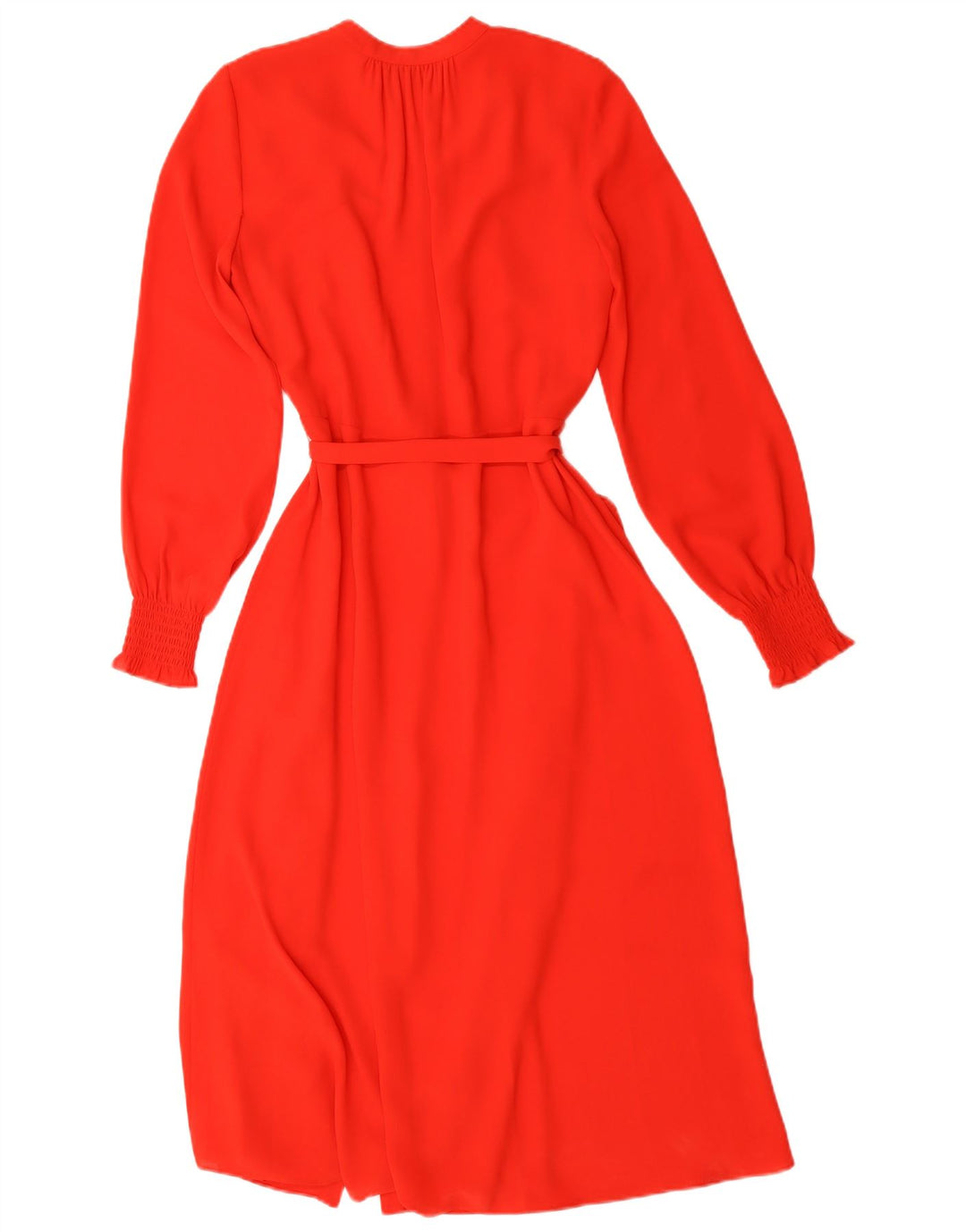 Hobbs Maxi Vestido Camisero para Mujer UK 8 Pequeño Poliéster Rojo