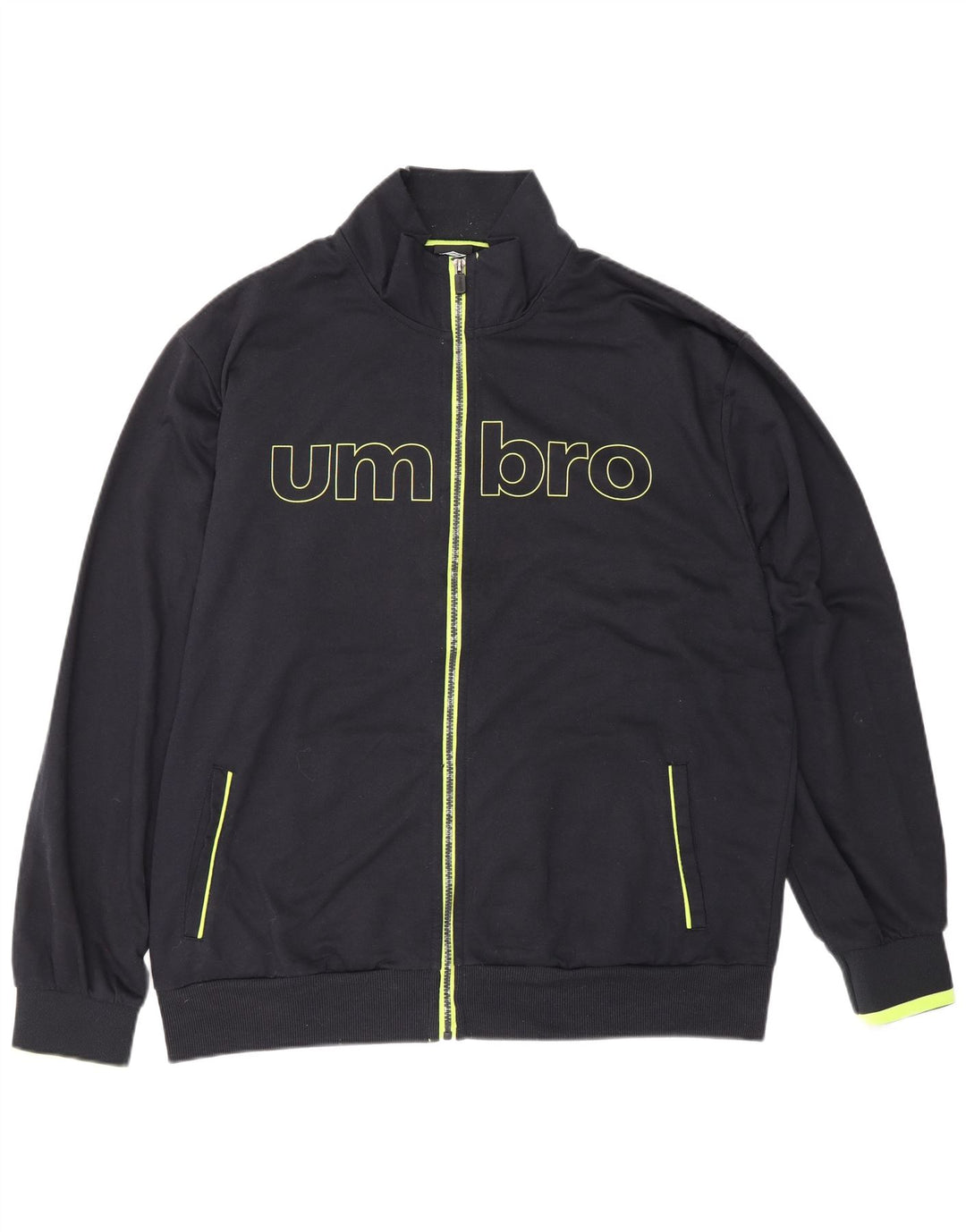 Umbro Chaqueta superior de chándal con gráfico para hombre IT 56 XL Algodón negro