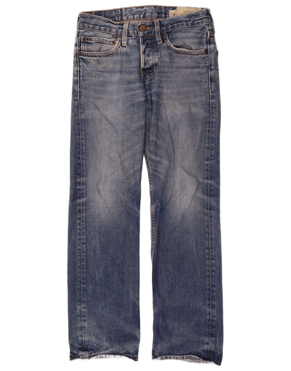 Vaqueros Rectos Hollister Hombre W29 L30 Algodón Azul