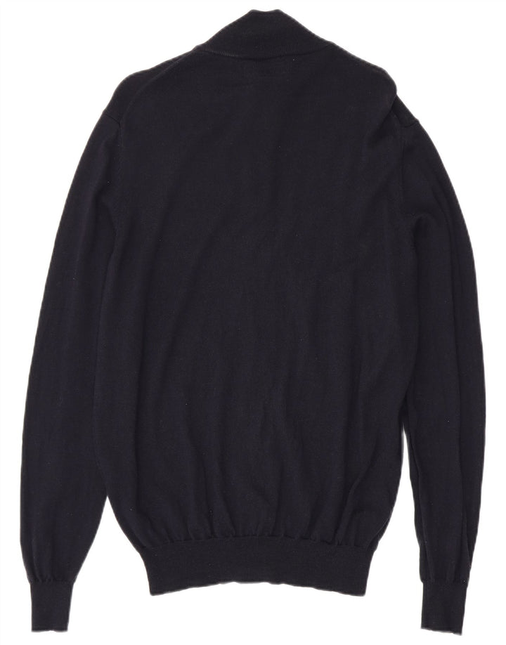 Trussardi Cárdigan Hombre De Lana Azul Marino Grande