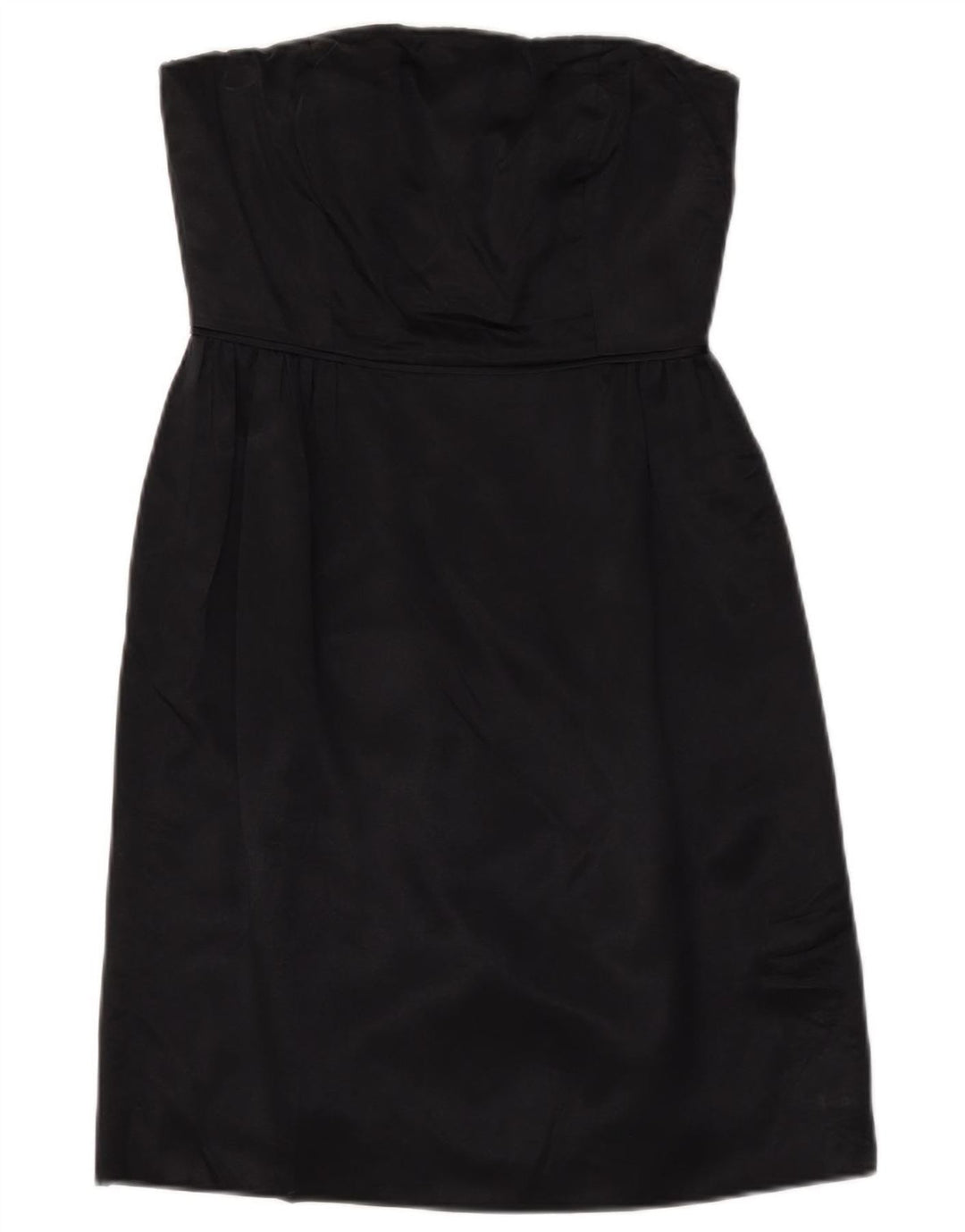 J. CREW Mini vestido sin tirantes para mujer US 2 XS Seda negra