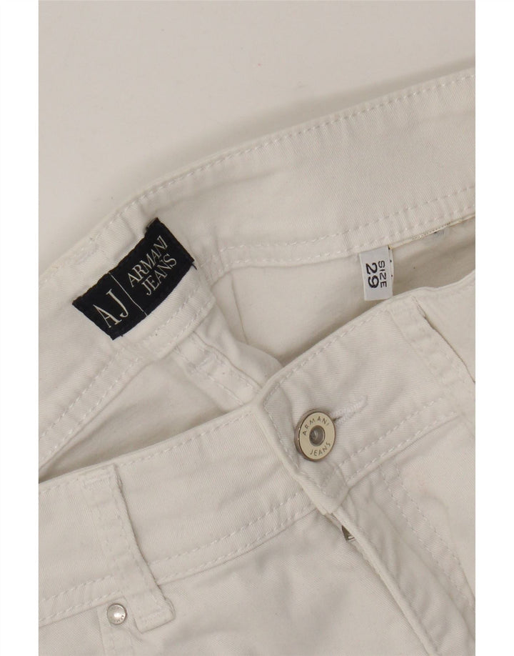 Vaqueros Armani Jeans Mujer Rectos W29 L27 Blanco