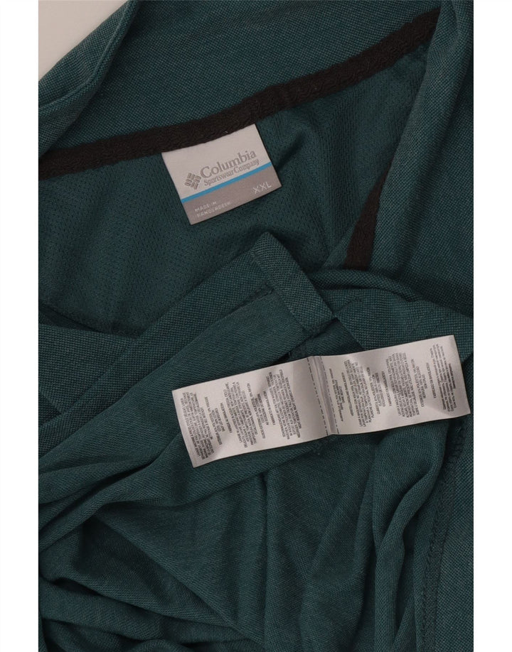 Columbia Polo Hombre 2XL Poliéster Verde