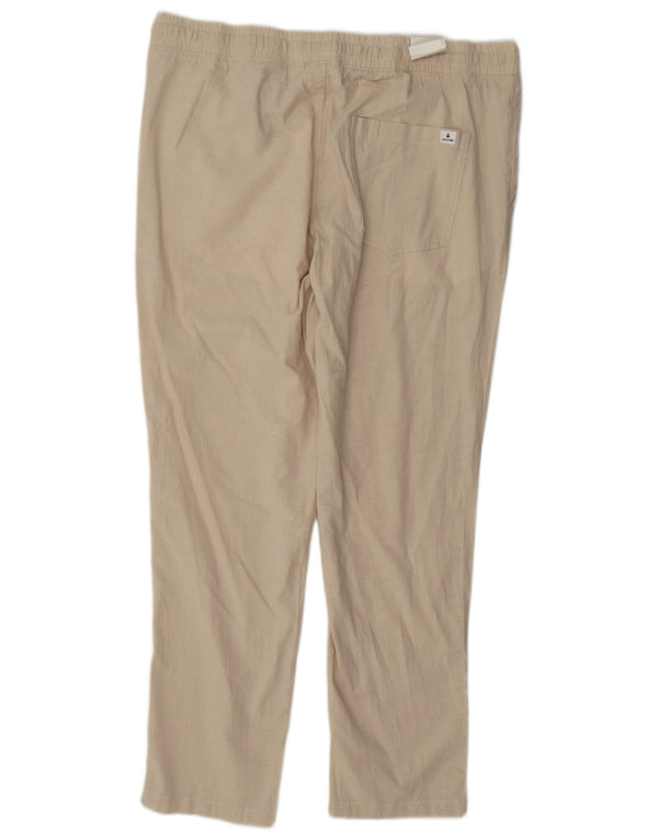 Jack & Jones Mens Carrot Chino Pantalones XL W38 L30 Algodón Beige