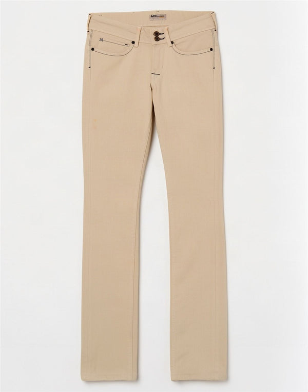 Vaqueros Lee Amy Slim para Mujer W27 L33 De Algodón Blanco Roto