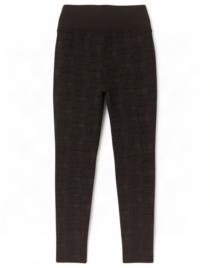Marks & Spencer Leggings para mujer UK 10 Small Viscosa geométrica negra