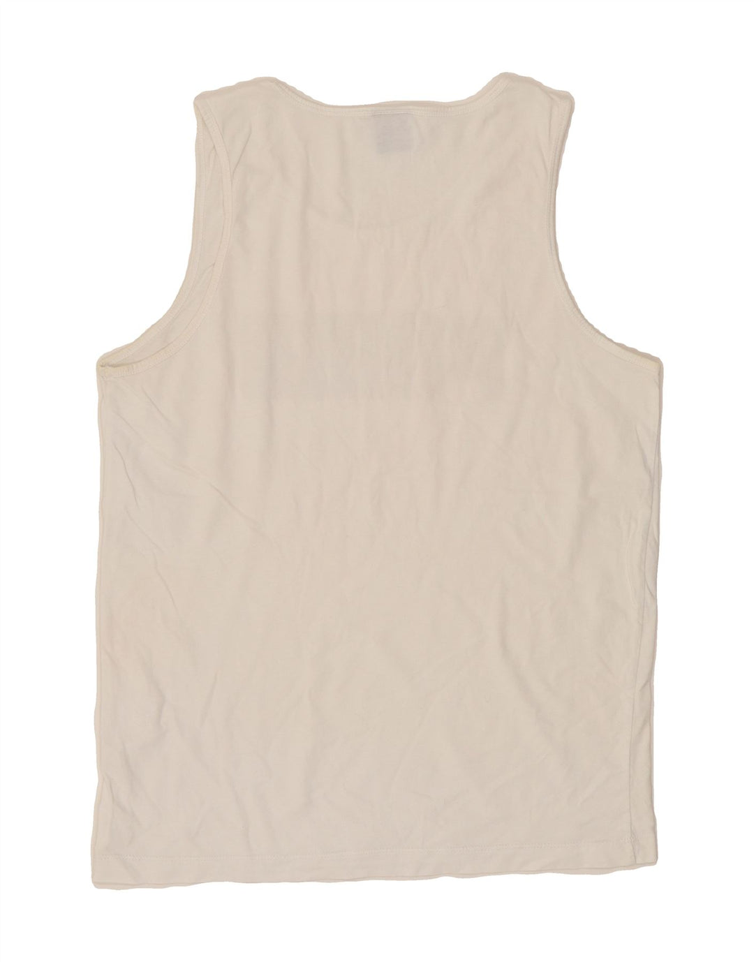 PUMA Mens Graphic Vest Top Medium White Vintage Puma and Second-Hand Puma from Messina Hembry 