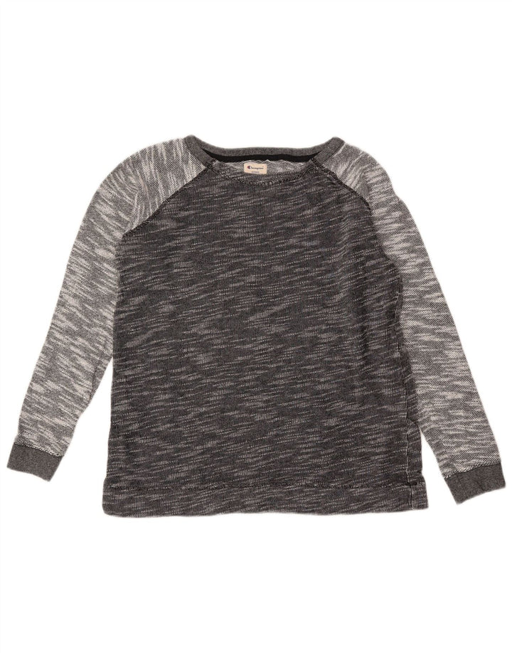 Champion Sudadera para mujer Jumper UK 14 Algodón moteado gris medio